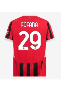 AC Milan Youssouf Fofana #29 Voetbaltruitje Thuis tenue 2024-25 Korte Mouw